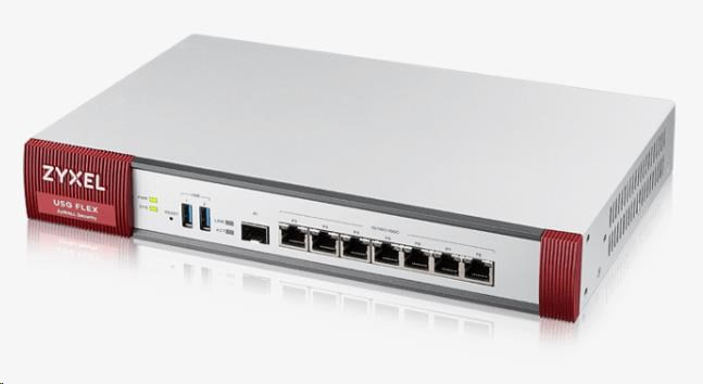 Zyxel USGFLEX500 firewall with 1-year UTM bundle, 7x gigabit WAN/LAN/DMZ, 1x SFP, 2x USB