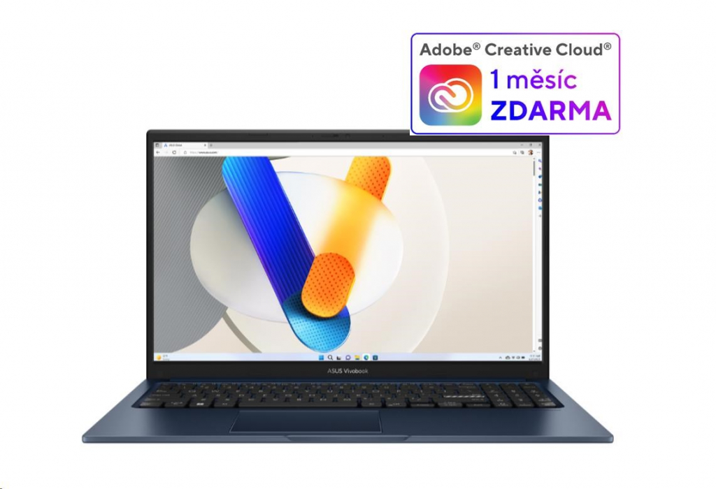 ASUS NTB Vivobook 15 (X1504VA-NJ2497W), i3-1315U, 15.6" FHD, 8GB, 512GB SSD, Intel, W11 Home, Quiet Blue