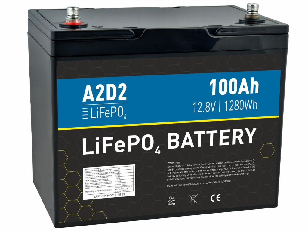 AVACOM A2D2 Baterie pro LiFePO4 12,8V 100Ah M8 (Gotion cells)