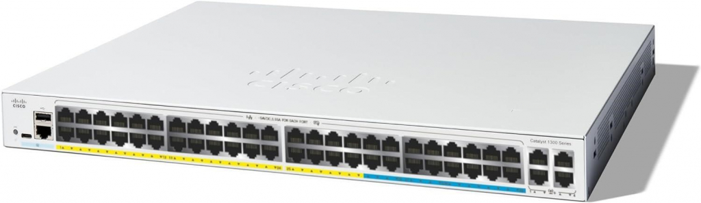 Cisco Catalyst switch C1300-48MGP-4X (32xGbE,16x2,5GbE,4xSFP+,48xPoE+,740W)