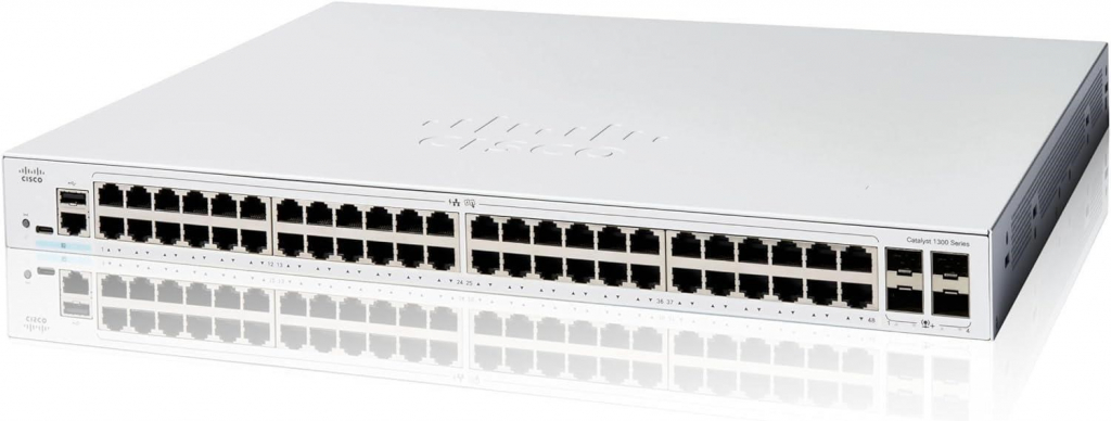 Cisco Catalyst switch C1300-48T-4X (48xGbE,4xSFP+,fanless) - REFRESH