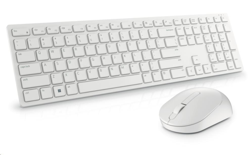 Dell Pro Wireless Keyboard and Mouse - KM5221W - Hungarian (QWERTZ) - White