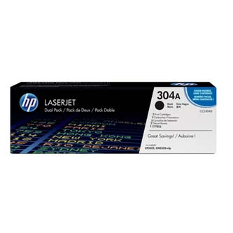 HP CLJ CM2320, CP2025, HP 304A, black, 2x 3500str., dual pack, [CC530AD]-Laser toner//4,50