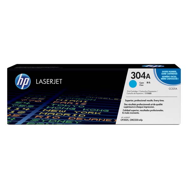 HP CLJ CM2320, CP2025, HP 304A, cyan, 2800 str., [CC531A] - Laser toner//4,5