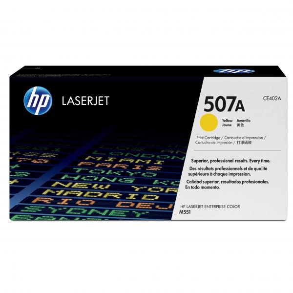 HP CLJ M551, M575, M570, HP 507A, yellow, 6000 str., [CE402A] - Laser toner//4,5