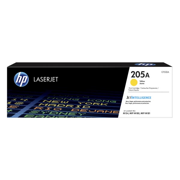 HP originální toner [CF532A], yellow, 900str., HP 205A, HP CLJ Pro M180n, M181fw//4,5
