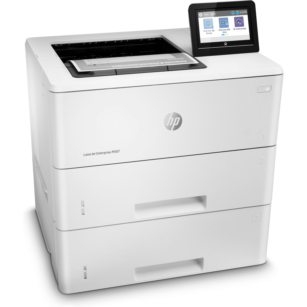 HP LaserJet Enterprise M507x (A4, 43 ppm, USB 2.0, Ethernet,Duplex, Tray)