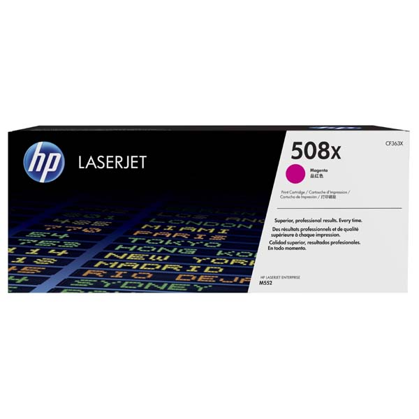 HP 508X, HP M552dn,M553dn,553n,553x, magenta, 9500str. [CF363X]//4,5