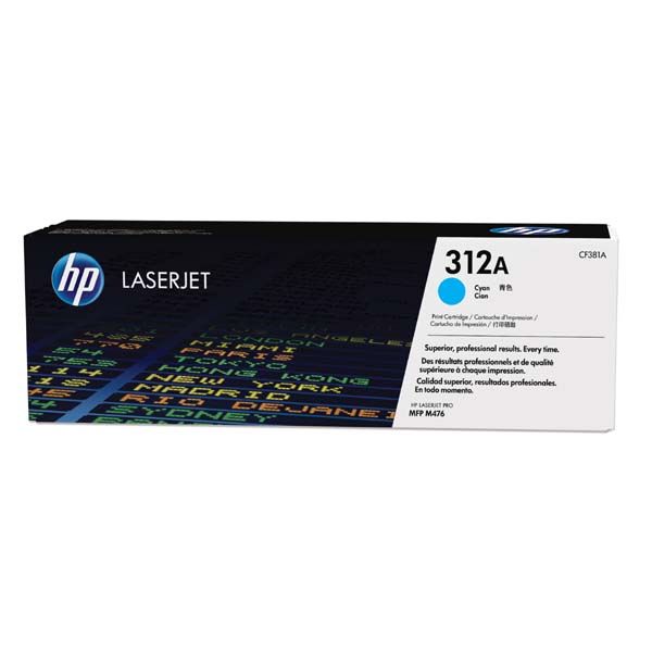 HP LJ Pro MFP M476dn, M476dw, cyan, 2700str., č. 312A[CF381A]  - Laser toner//4,5