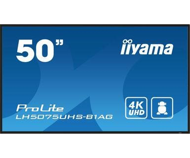 Iiyama ProLite IDS, 24/7, 4K, USB, RS232, Ethernet, Wi-Fi, Android, kit (RS232), black