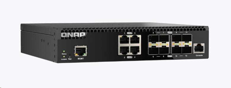 QNAP switch QSW-M3212R-8S4T (8xSFP+,4x10GbE)