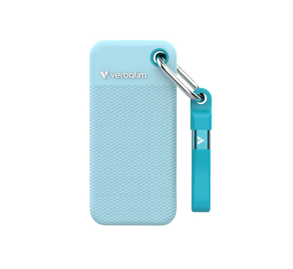 VERBATIM externí SSD 2TB Pocket SSD, USB-C, Modrá