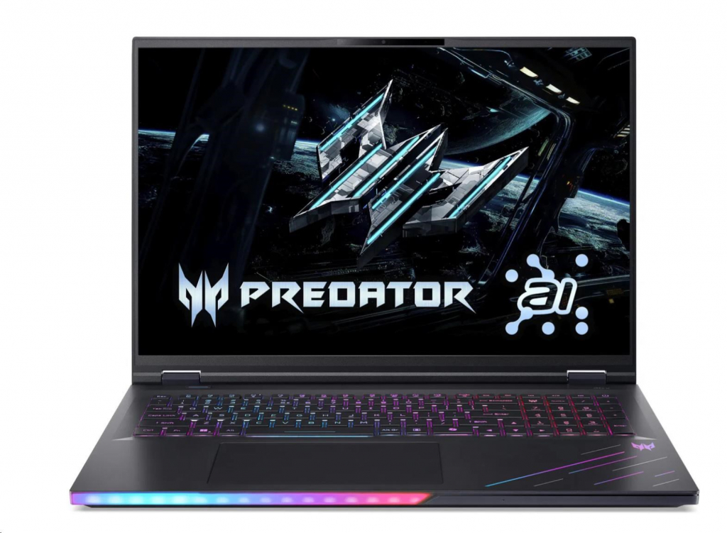 ACER NTB Predator Helios 18 AI (PH18-73-981S),Ultra 9 275HX,18" 3840x2400,192GB,5120GB SSD,RTX 5090,W11 Pro,Black