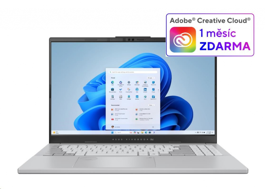 ASUS NTB Vivobook Pro 15 OLED (N6506CU-OLED013X), U9 285H, 15.6" 2880x1620, 24GB, 2TB SSD, Intel Arc+RTX, W11P, Silver