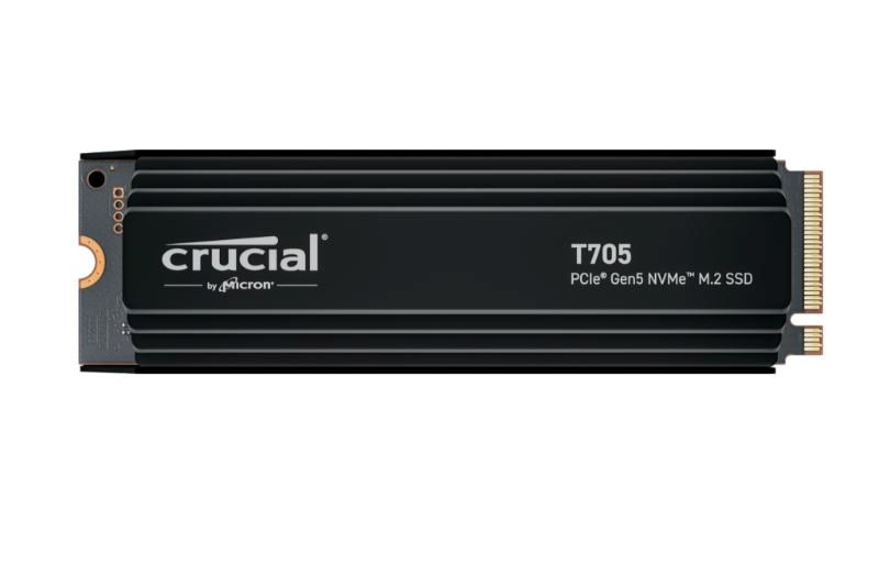 CRUCIAL SSD 1TB T705, M.2 2280, PCIe Gen5x4, R:13600/W:10200MB/s, Heatsink