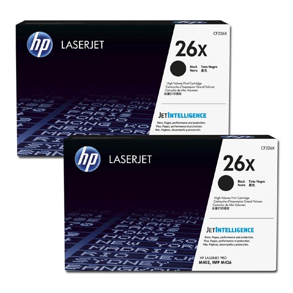 HP LJ Pro M402, M426, HP 26X, black, 2x 9000str., dual pack, [CF226XD] - Laser toner//4,5