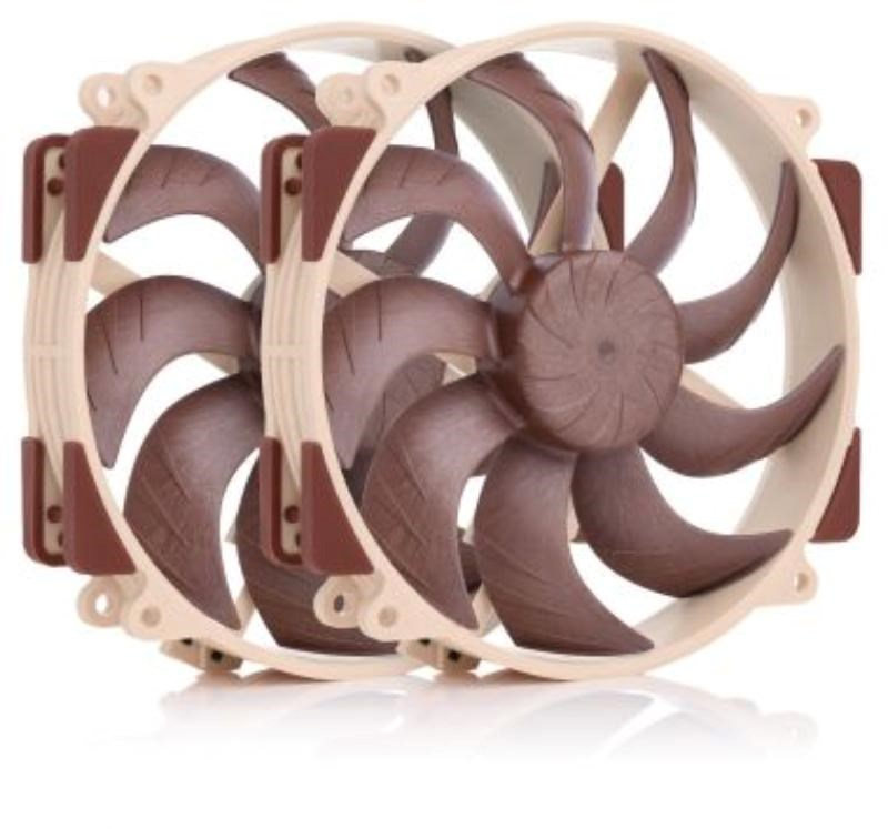 NOCTUA Ventilátory NF-A14x25r G2 PWM, Set 2 Ventilátorů, 140x140x25, PWM