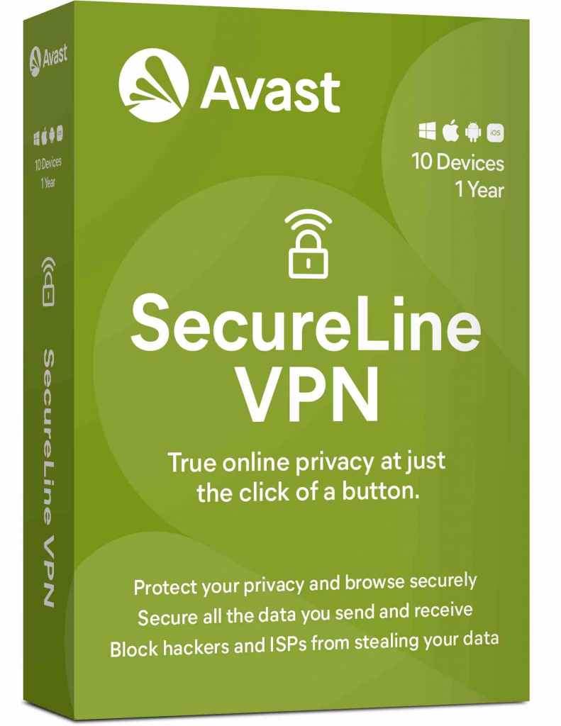 _Nová Avast SecureLine VPN Multi-device 10PC na 12 měsíců