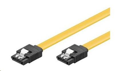 PremiumCord 0,3m SATA 3.0 datový kabel 1.5GBs / 3GBs / 6GBs, kov.západka