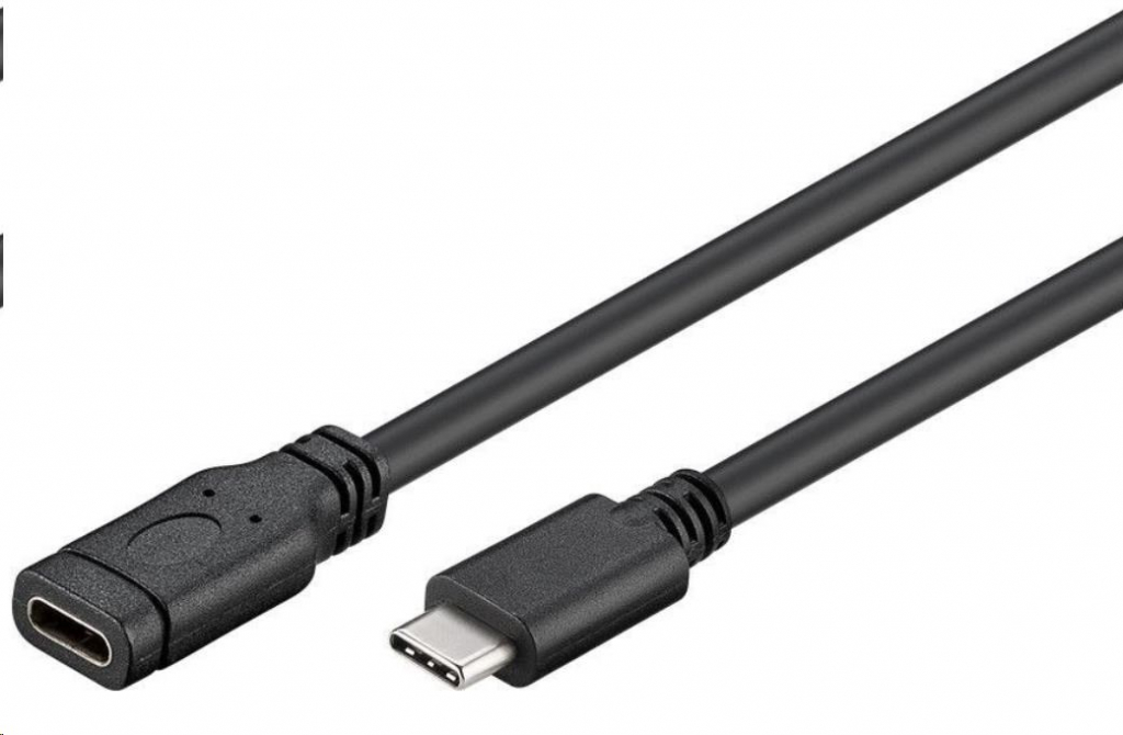 PREMIUMCORD USB- C prodlužovací kabel (USB 3.1 generation 1), C/M - C/F, 1m