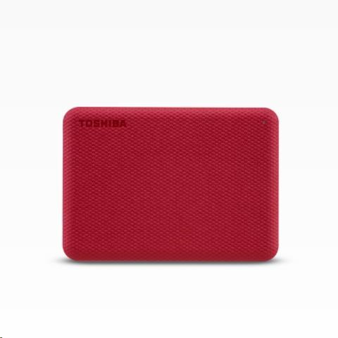 TOSHIBA Externí HDD CANVIO ADVANCE (NEW) 4TB, USB 3.2 Gen 1, červená / red