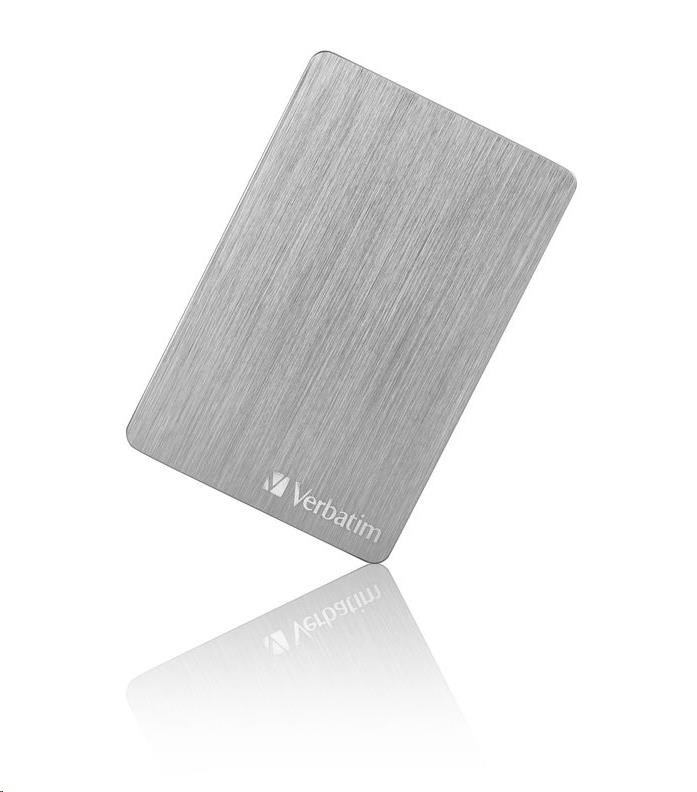 VERBATIM Externí HDD 2TB Store 'n' Go ALU Slim Portable Hard Drive USB 3.2, Silver