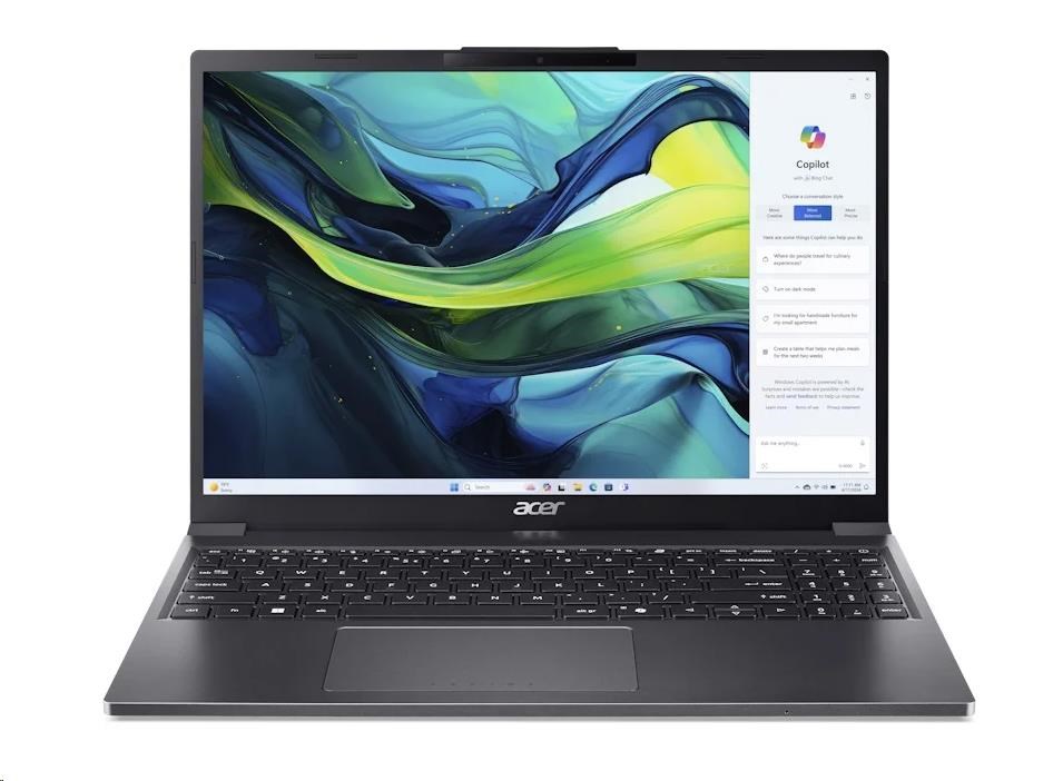 ACER NTB Aspire Go 15 (AG15-51P-55ZJ),i5-1334U,15.3" 1920x1200,16GB,512GB SSD,UHD,Linux,Steel Gray