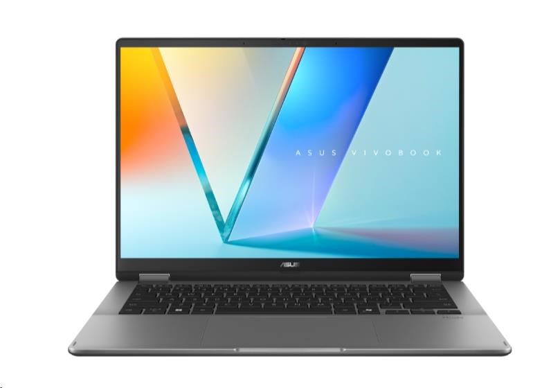 ASUS NTB Vivobook 14 Flip (TP3407SA-OLED003W), Ultra 5-226V, 14" 1920 x 1200, 16GB, 512GB SSD, Intel Arc, W11 Home, Gray