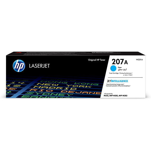 HP CLJ M255, MFP M282, M283, č. 207A, cyan, 1250str., [W2211A] - Laser toner//4,5