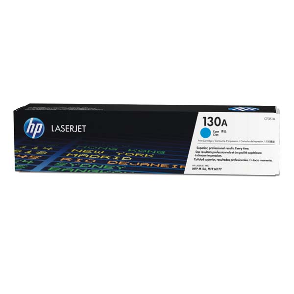 HP CLJ Pro M176, M177, HP 130A, cyan, 1000 str., [CF351A] - Laser toner//2,5