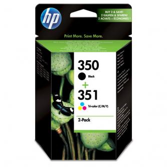 HP Combopack black č.350, 200 str. + 3-barevná č.337, 170 str. [SD412EE] - Ink náplň