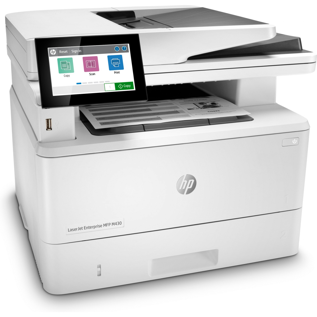HP LaserJet Enterprise MFP M430f (38str/min, A4, USB, Ethernet, PRINT, SCAN, COPY, FAX, DADF, duplex)