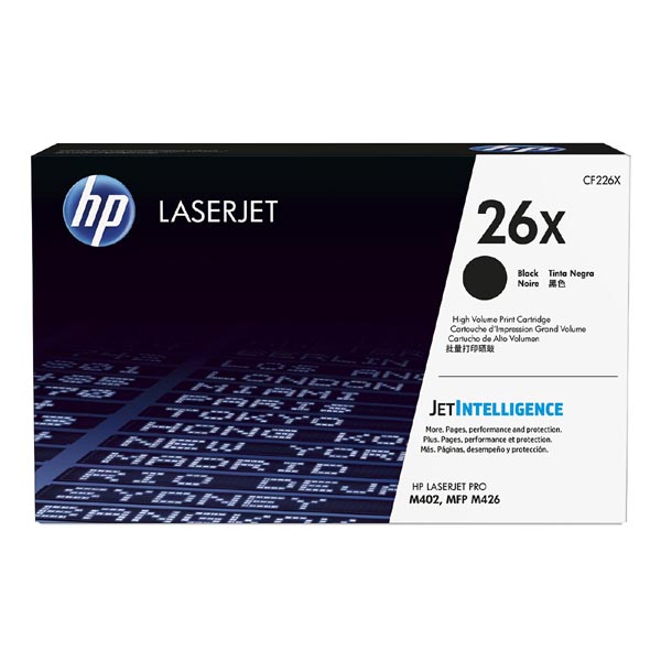 HP LJ Pro M402, M426, HP 26X, black, 9000str., [CF226X] - Laser toner//4,5