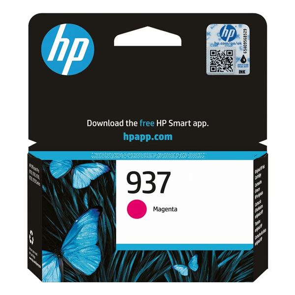 HP 937 Magenta Original Ink Cartridge (800 pages) [4S6W3NE]//1,00