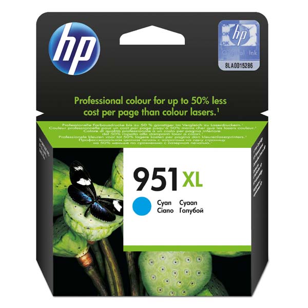 HP cyan cartridge č. 951XL, 1500 str.,  [CN046AE] - Ink náplň//1