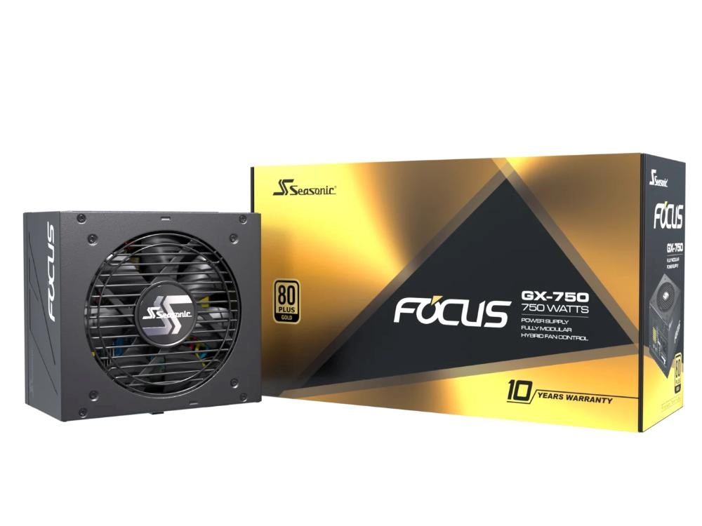 SEASONIC zdroj 750W Focus GX-750, 80+ GOLD (SSR-750FX)