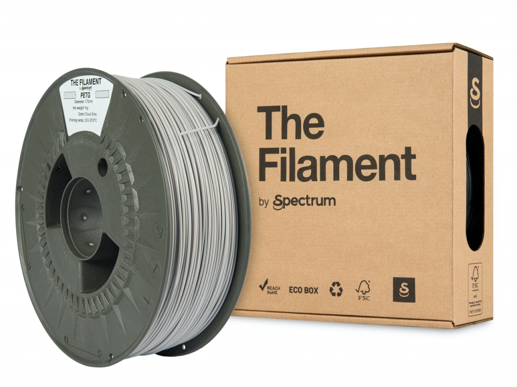 Spectrum The Filament PETG 1.75mm Cloud Grey 1kg
