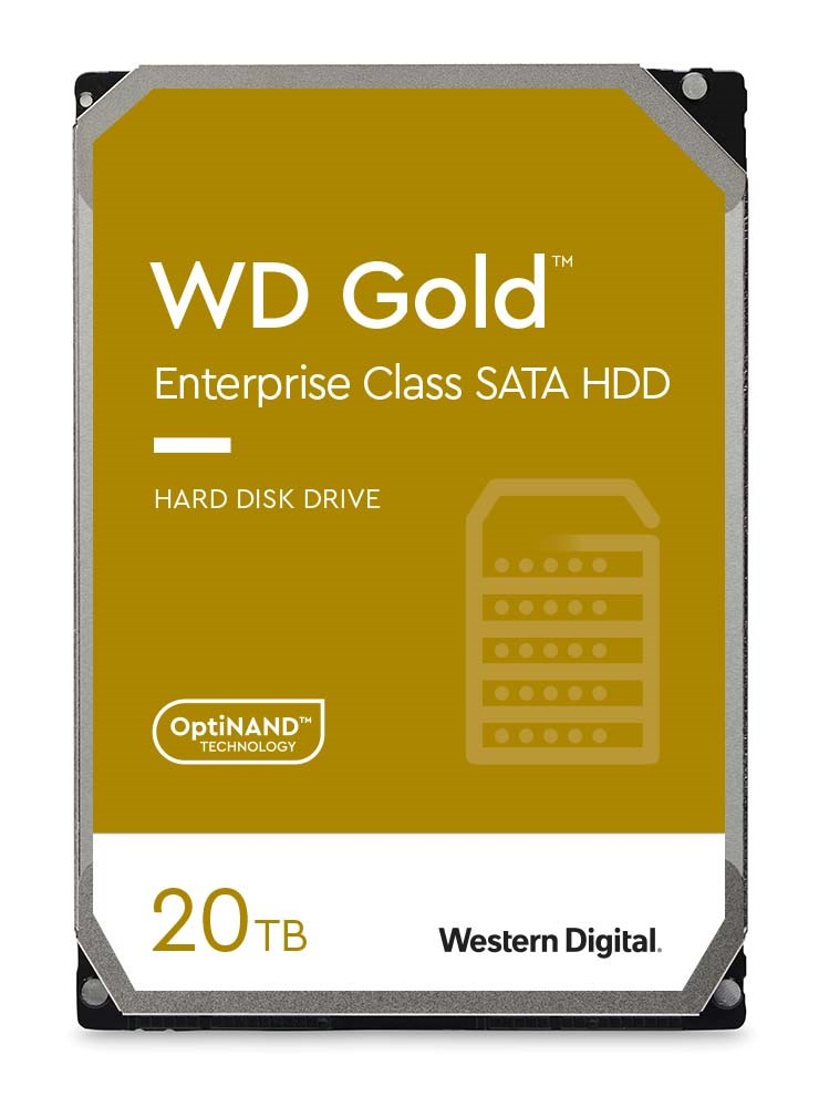 WD GOLD WD203KRYZ 20TB SATA/ 6Gb/s 512MB cache 7200 ot., CMR, Enterprise