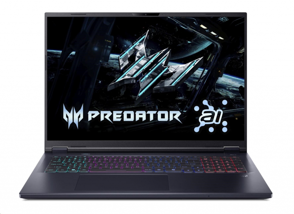 ACER NTB Predator Helios Neo 18 AI (PHN18-72-92RQ),Ultra 9 275HX,18" 2560x1600,32GB,1024GB SSD,RTX 5060,W11 Home,Black
