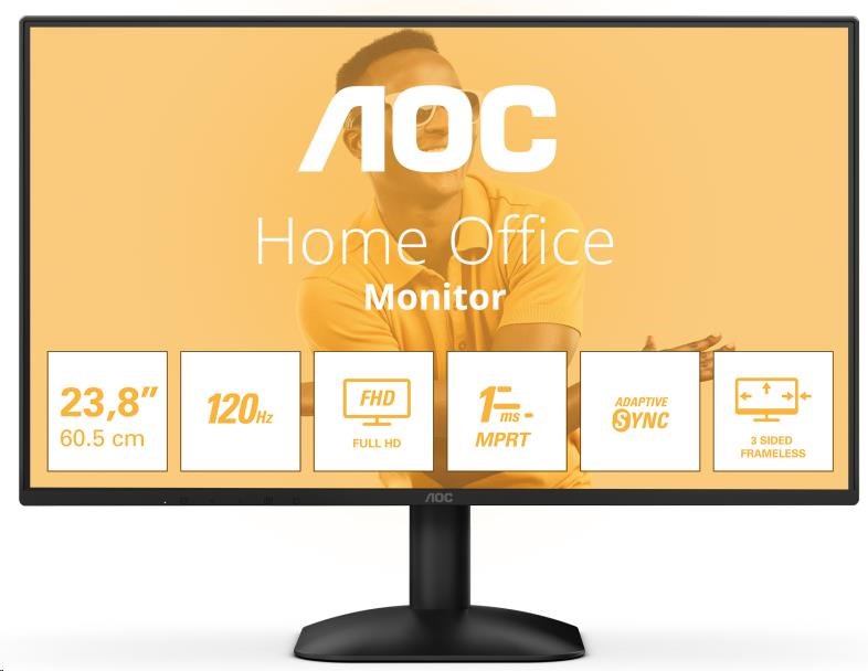 AOC MT 23,8" 24B31H - 1920x1080,IPS,120Hz,D-Sub,1xHDMI