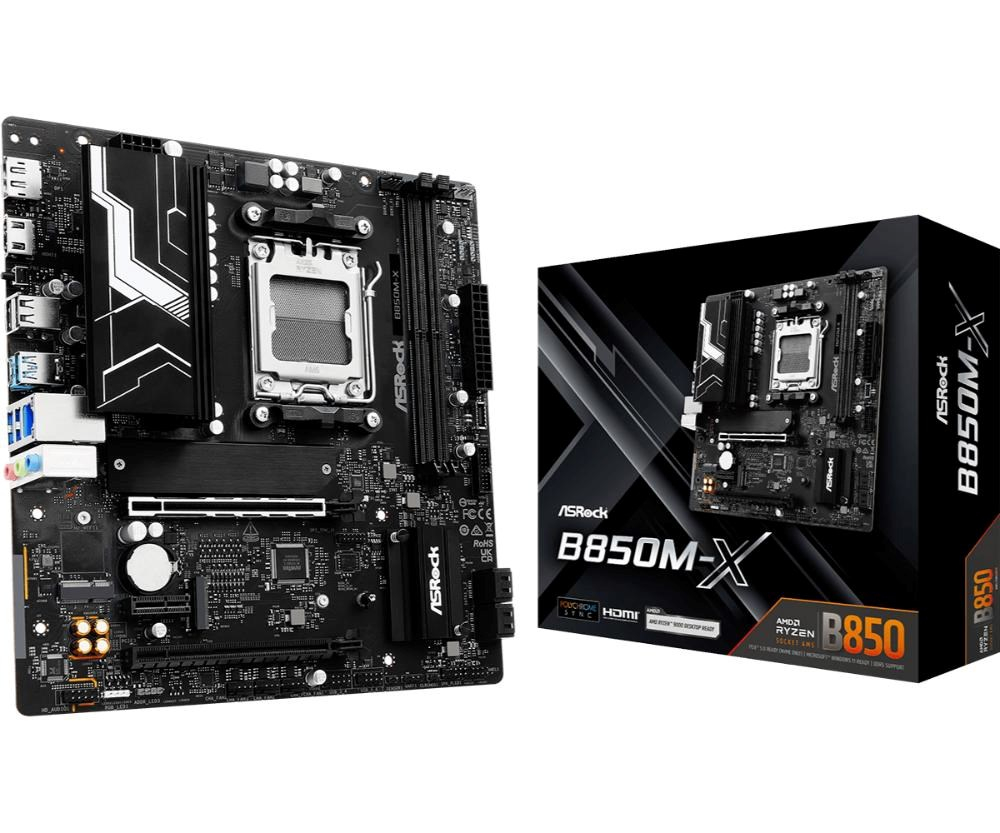 ASRock MB Sc AM5 B850M-X, AMD B850, 2xDDR5, 1xDP, 1xHDMI, mATX