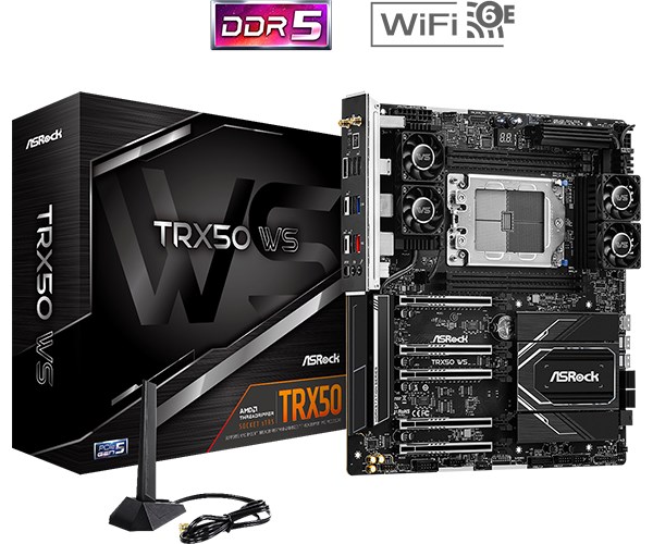 ASRock MB Sc sTRX5 TRX50 WS, AMD TRX50, 4xDDR5, E-ATX
