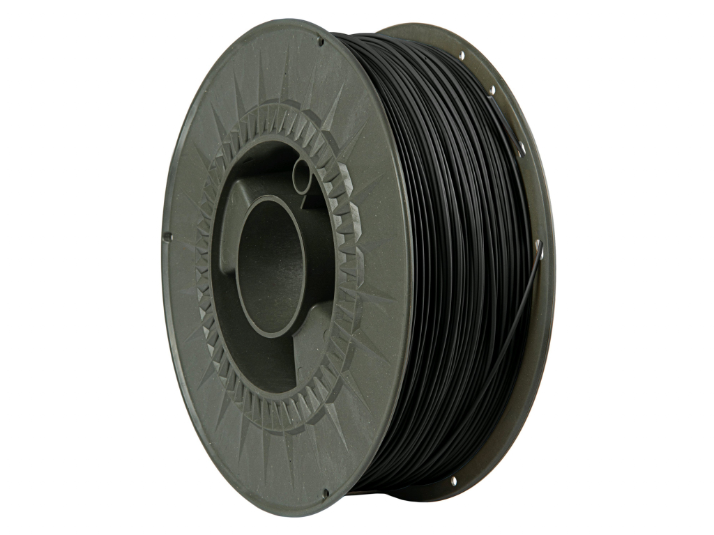 C-TECH Tisková struna (filament) ESSENTIAL LINE, PLA, černá, 1,75mm, 1kg