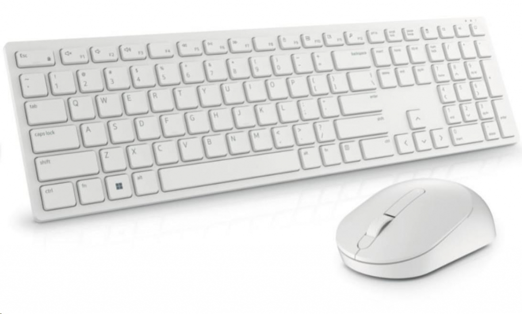 Dell Pro Wireless Keyboard and Mouse - KM5221W - Czech/Slovak (QWERTZ) - White