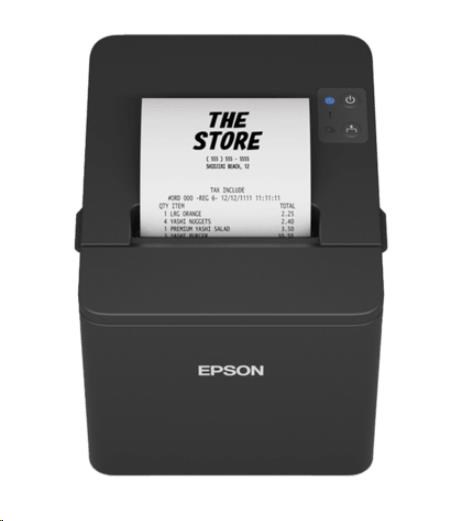 Epson TM-T20IV, USB, RS232, LAN, 8 dots/mm (203 dpi), řezačka, černá