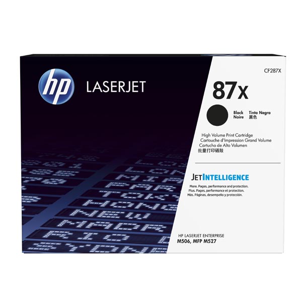 HP LJ M506, M527, M501, HP 87X, black, 18000 str., [CF287X] - Laser toner//4,5