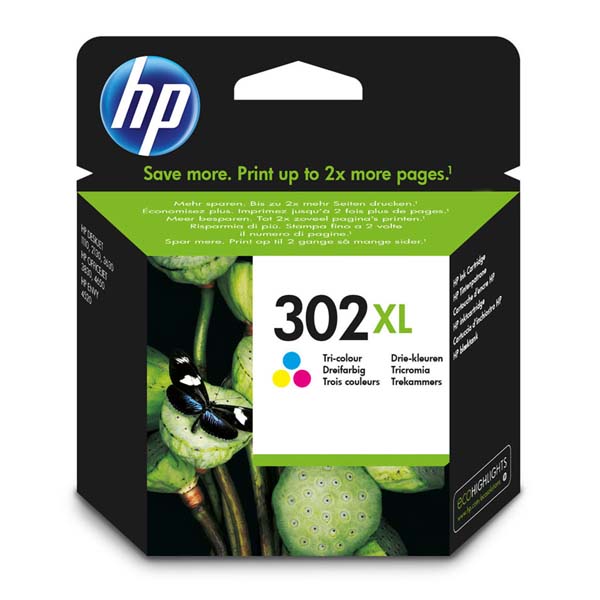 HP OJ 3830,3834,4650, DJ 2130,3630,1010, Envy 4520,HP orig.ink sada [F6U67AE],302XLcolor