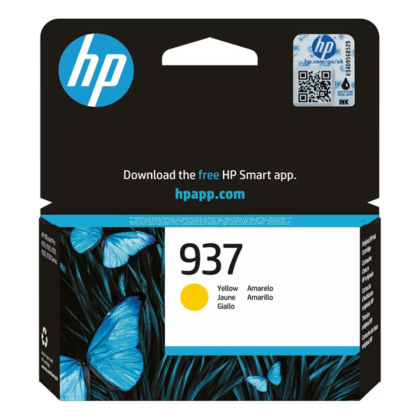 HP 937 Yellow Original Ink Cartridge (800 pages) [4S6W4NE]//1,00