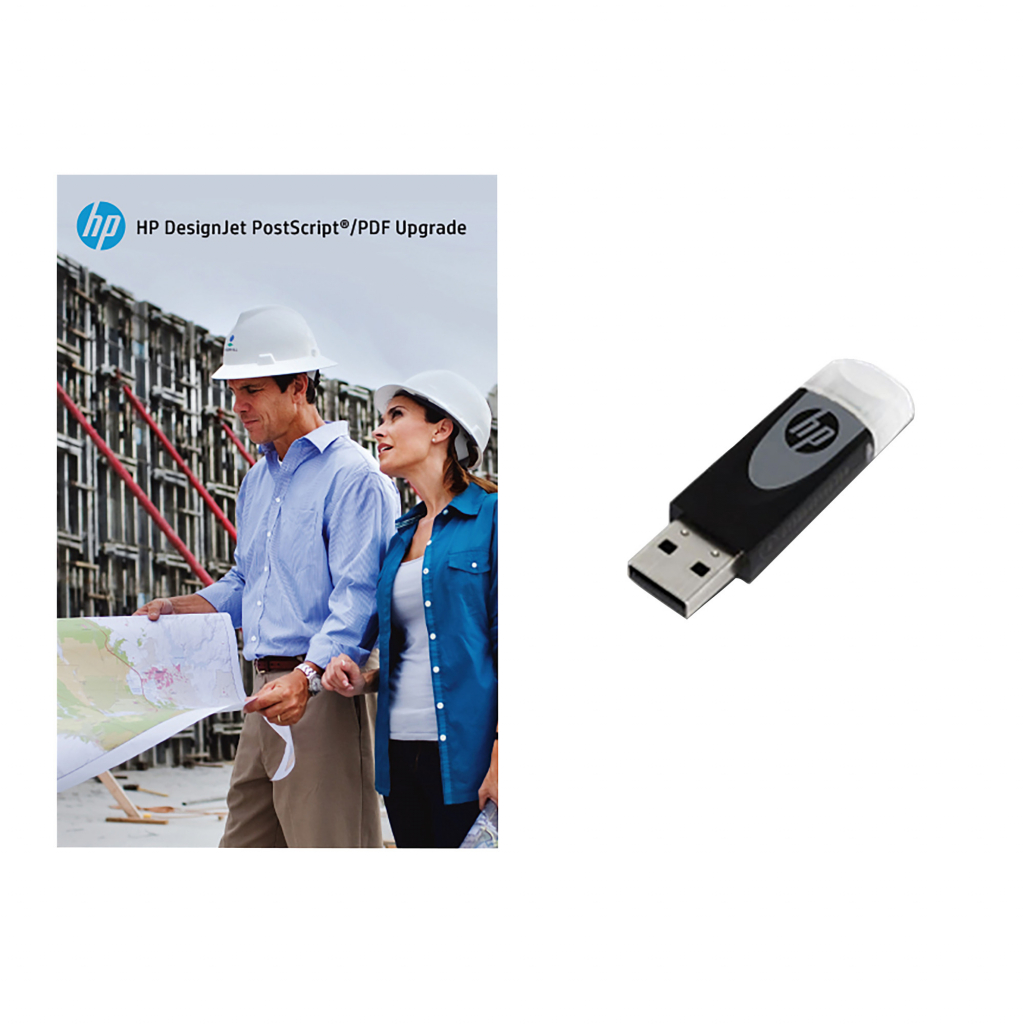 HP PostScript upgrade for customers For T790, T1300, T2300 eMFP only thru USB. Not backwards