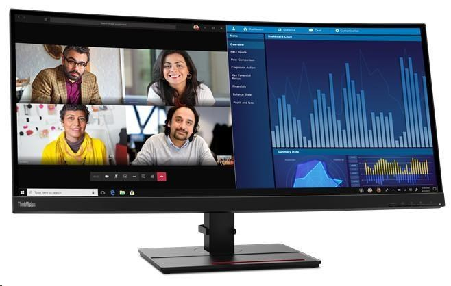 LENOVO LCD P34w-20 - 34.14",IPS,matný,21:9,3440x1440,178/178,4ms,300cd/m2,1000:1,DP,HDMI,RJ45,USB,VESA,Pivot